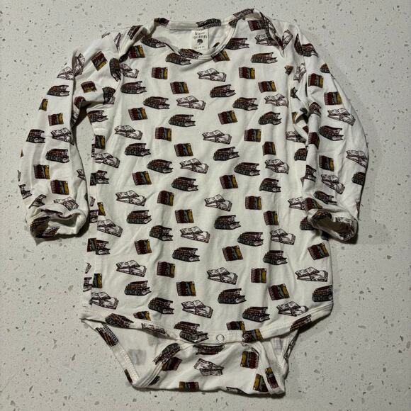 Kate Quinn Bamboo Vintage Books Longsleeve Bodysuit EUC 18-24 Months - Picture 1 of 4